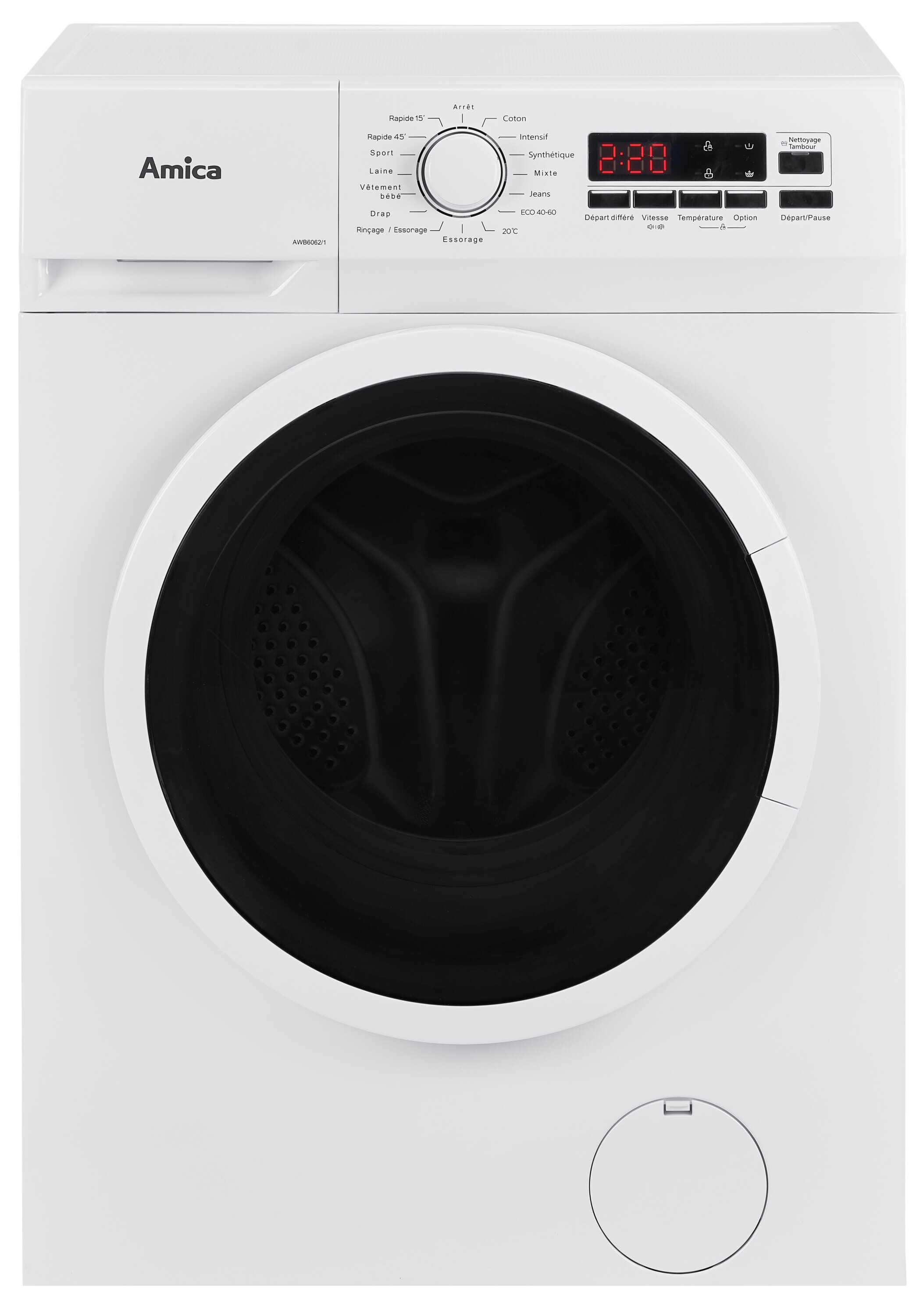 Freestanding washing machine