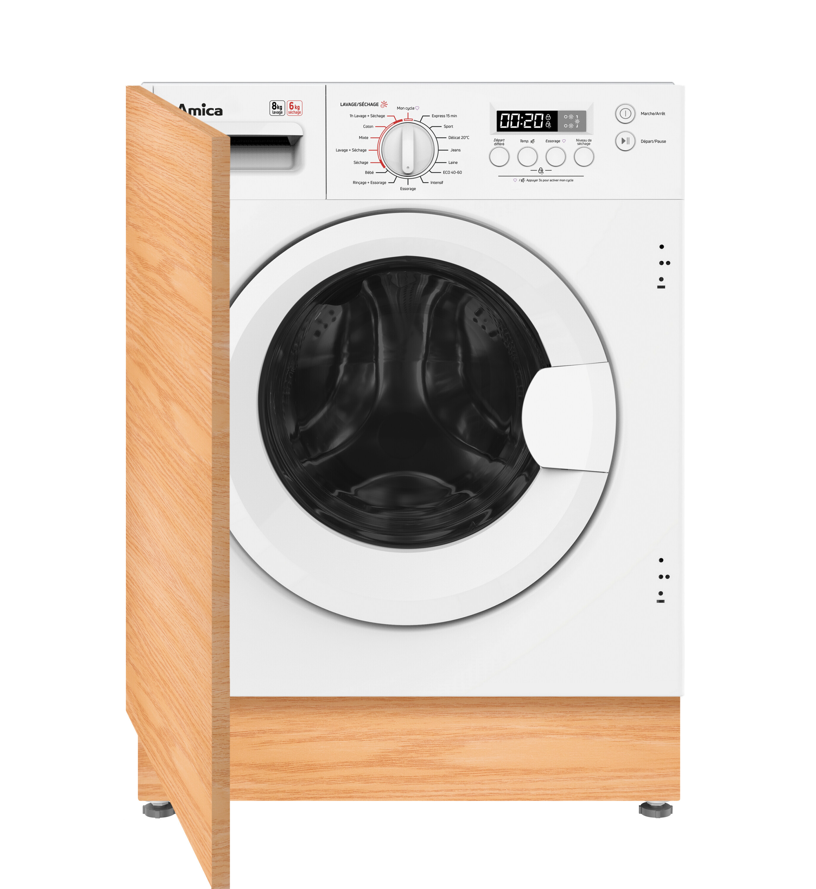 Built-in washer-dryer machine